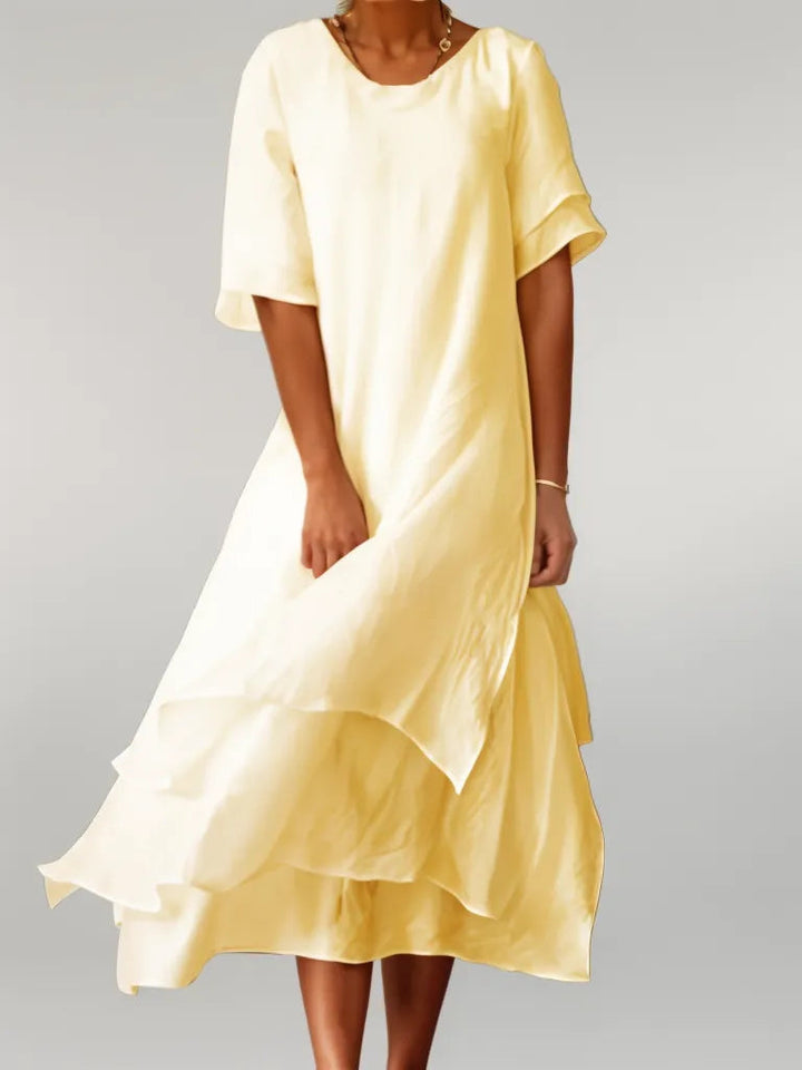 Isilde | Élégante robe longue en coton