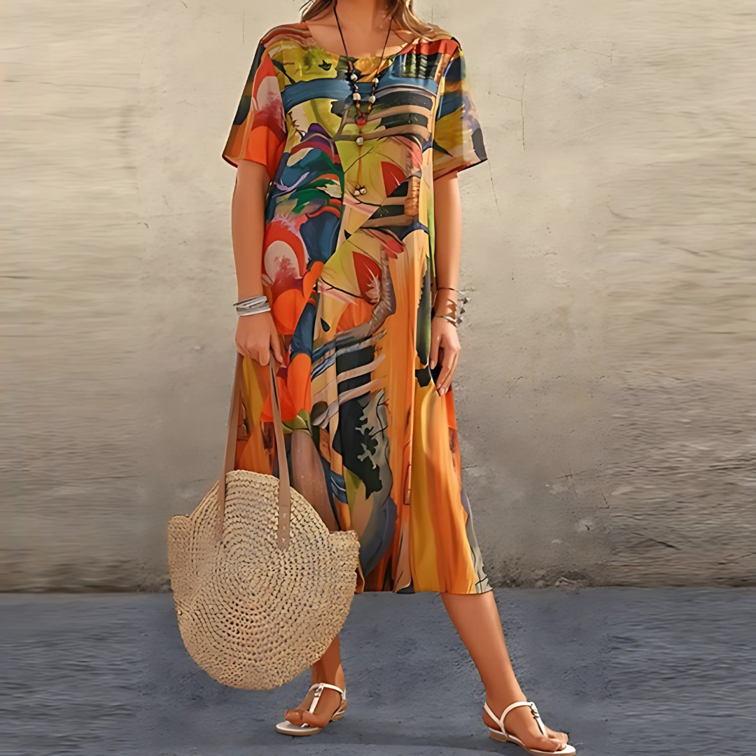 Filomena | Élégante Robe Abstraite