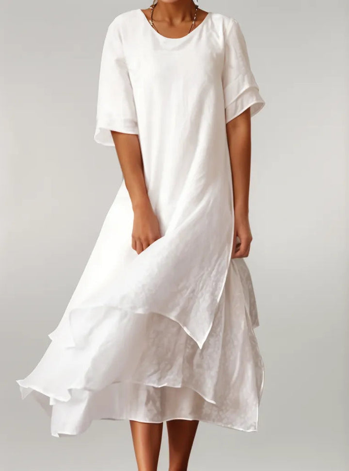 Isilde | Élégante robe longue en coton