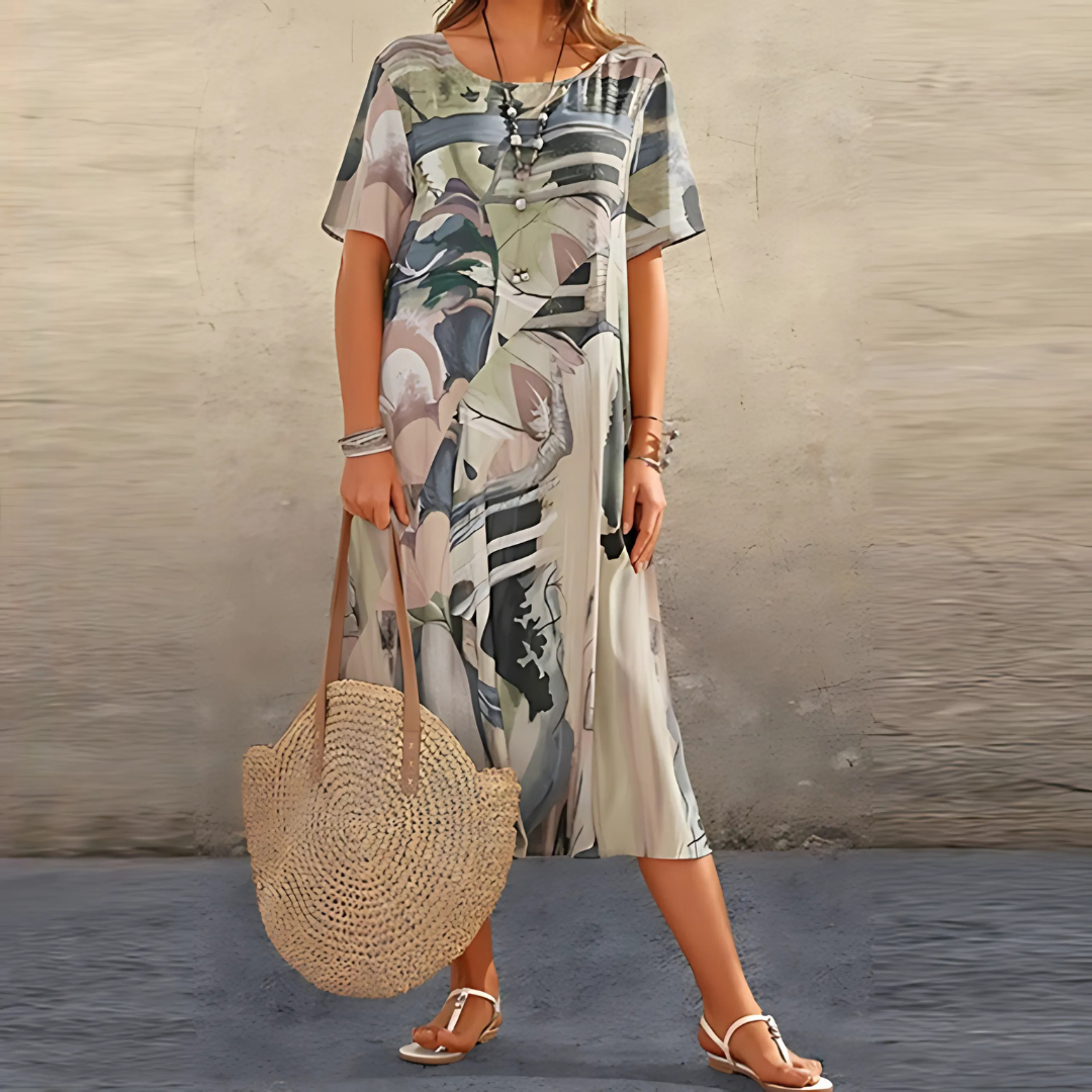 Filomena | Élégante Robe Abstraite