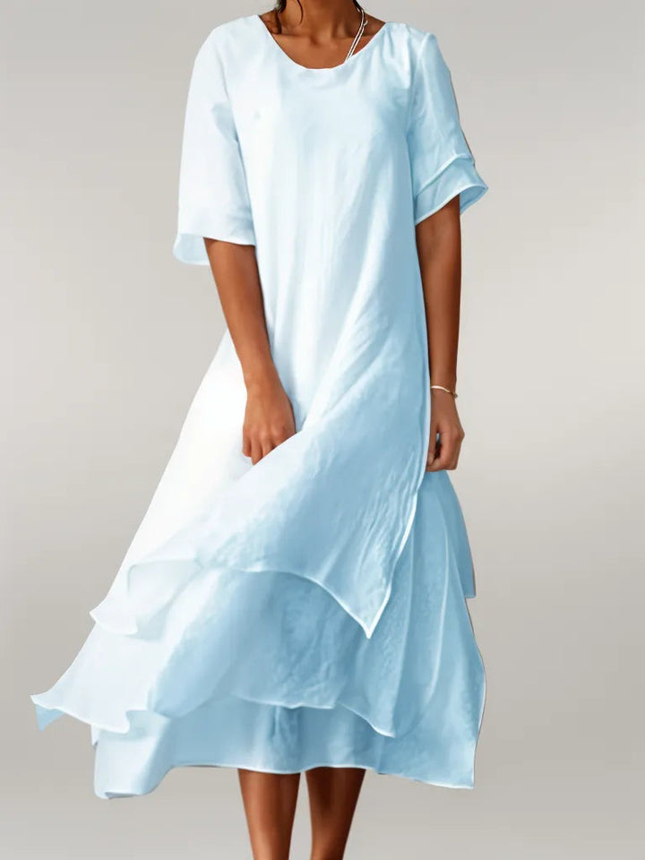 Isilde | Élégante robe longue en coton