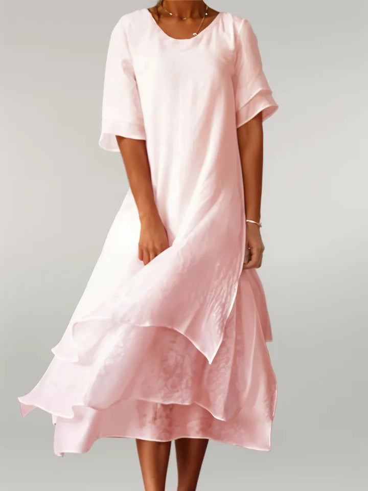 Isilde | Élégante robe longue en coton