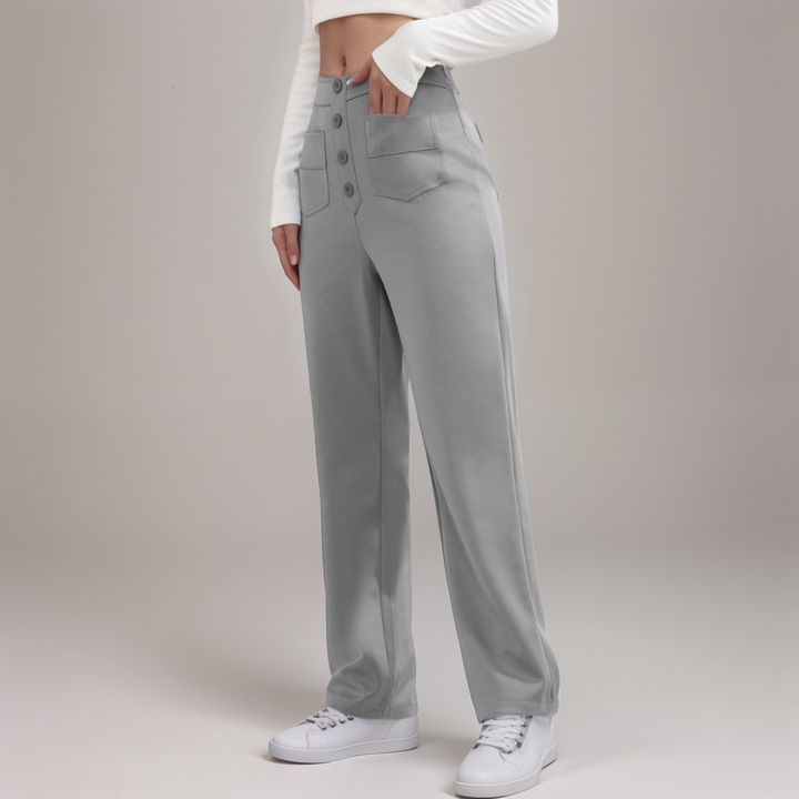 Elsa | Pantalons Élastiques Taille Haute
