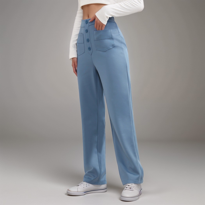 Elsa | Pantalons Élastiques Taille Haute