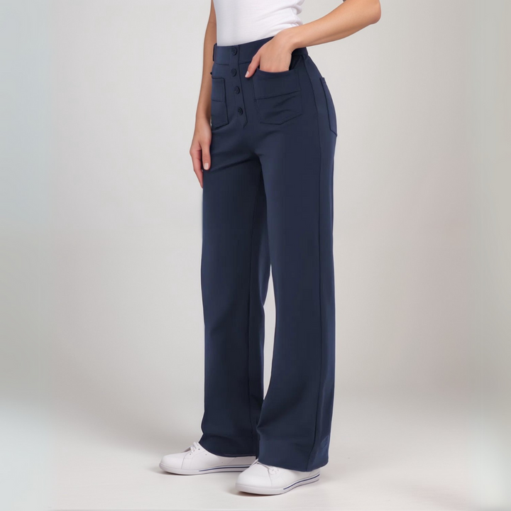 Elsa | Pantalons Élastiques Taille Haute