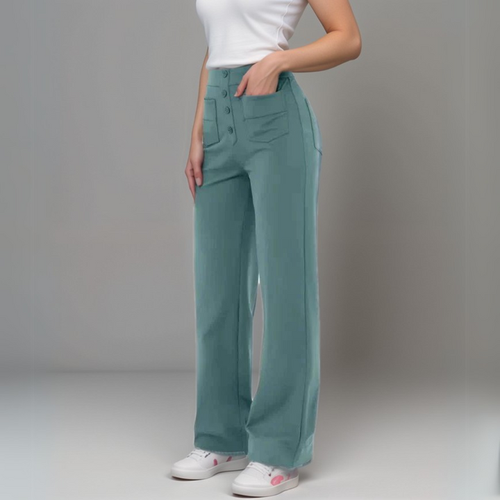 Elsa | Pantalons Élastiques Taille Haute