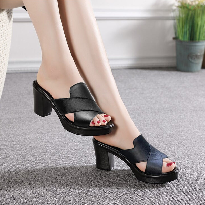 Ariane | Orthopedic Block Heel Slip-ons
