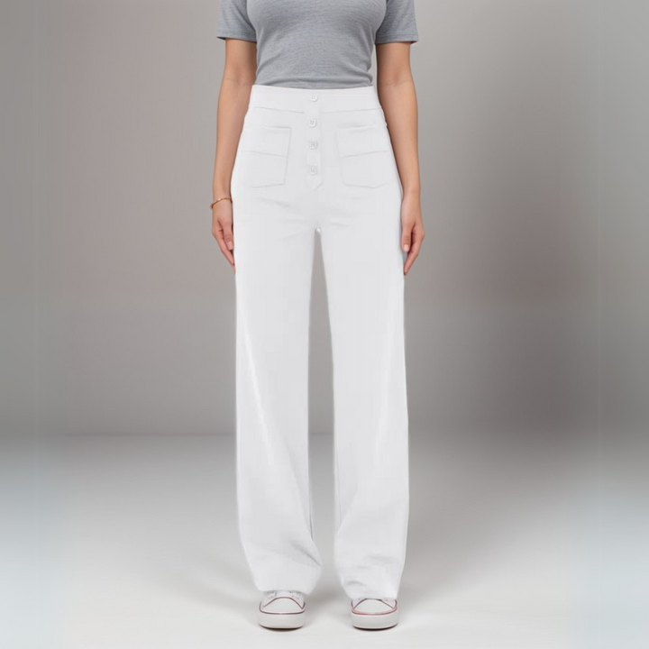 Elsa | Pantalons Élastiques Taille Haute