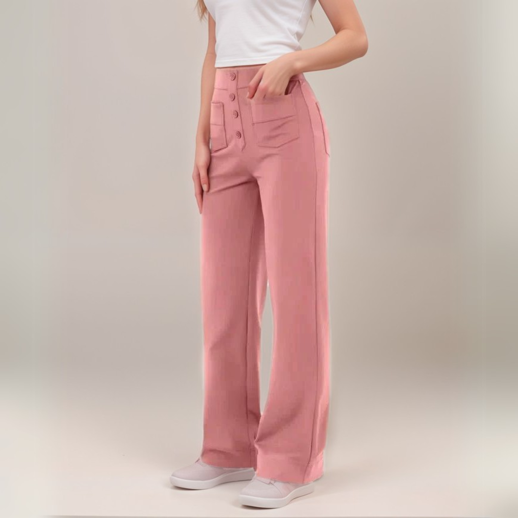 Elsa | Pantalons Élastiques Taille Haute