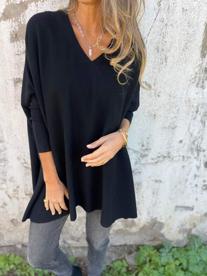 Céline | Oversized V-Neck Sweater