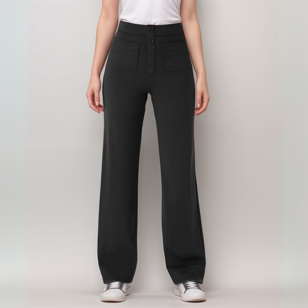 Elsa | Pantalons Élastiques Taille Haute