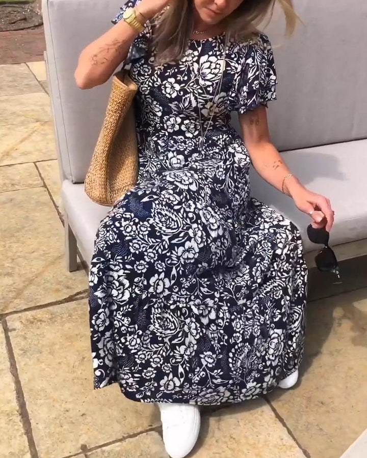 Isla - Short Sleeve Floral Dress