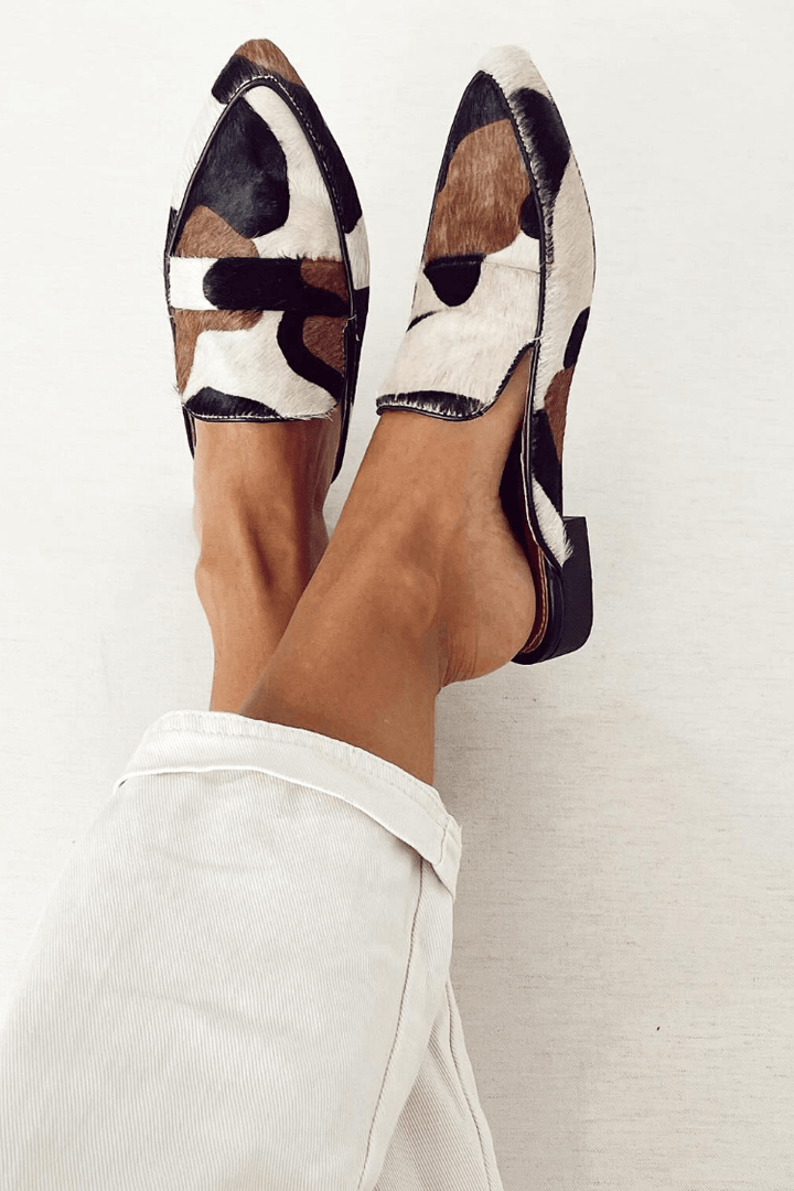 Distinctive Animal Print Loafers