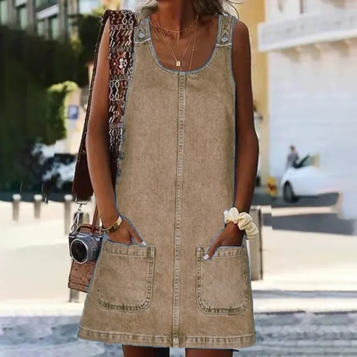 THEA | Sans Manches Mini Robe