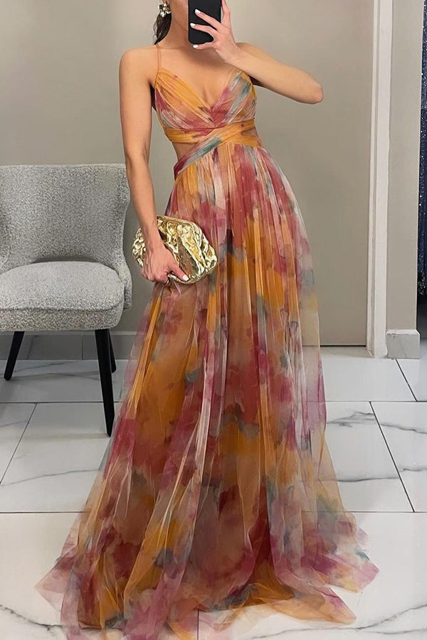 Carola | Charmante Robe Maxi à Imprimé Floral