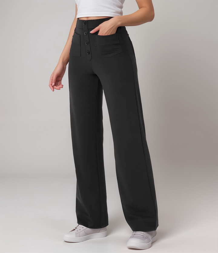 Elsa | Pantalons Élastiques Taille Haute