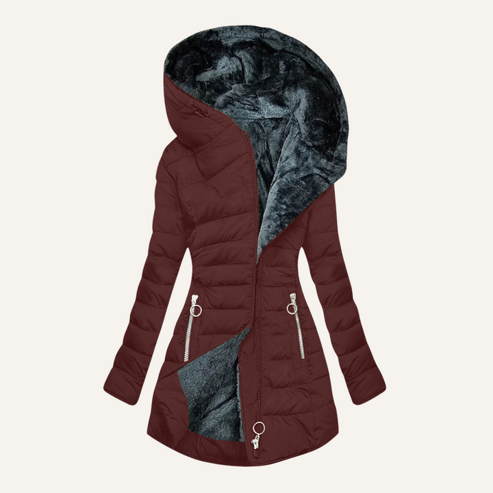 Gina | Duvet Jacket with Fur Lining