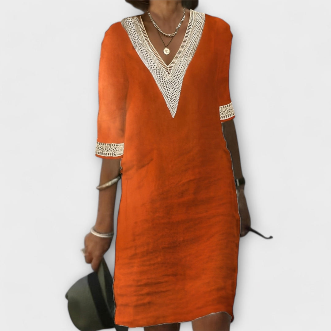 Emelia | Robe V-Cou Style Boho