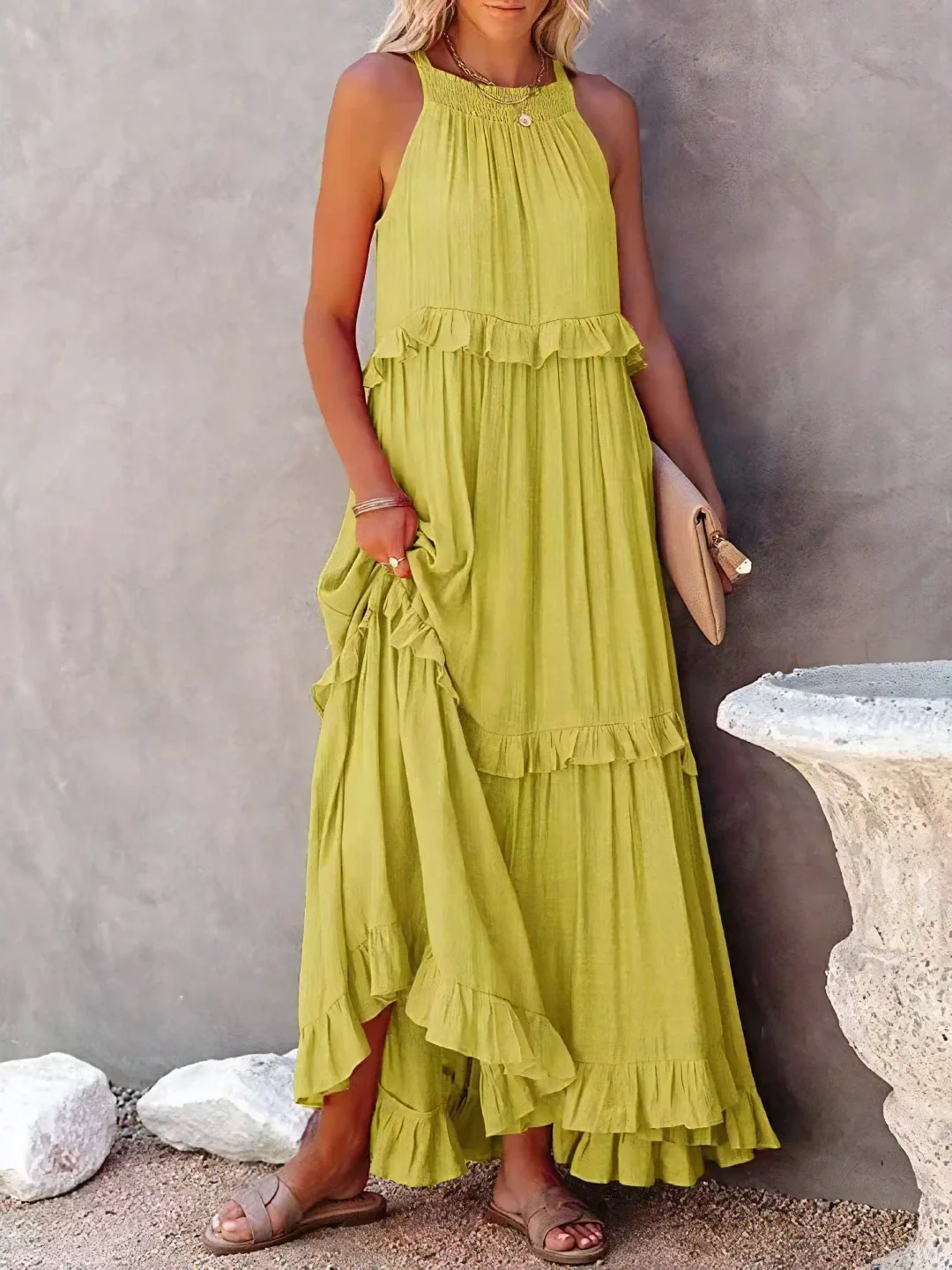 Elsie - Maxi Robe à Volants