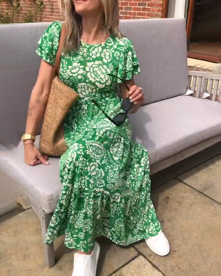 Isla - Short Sleeve Floral Dress