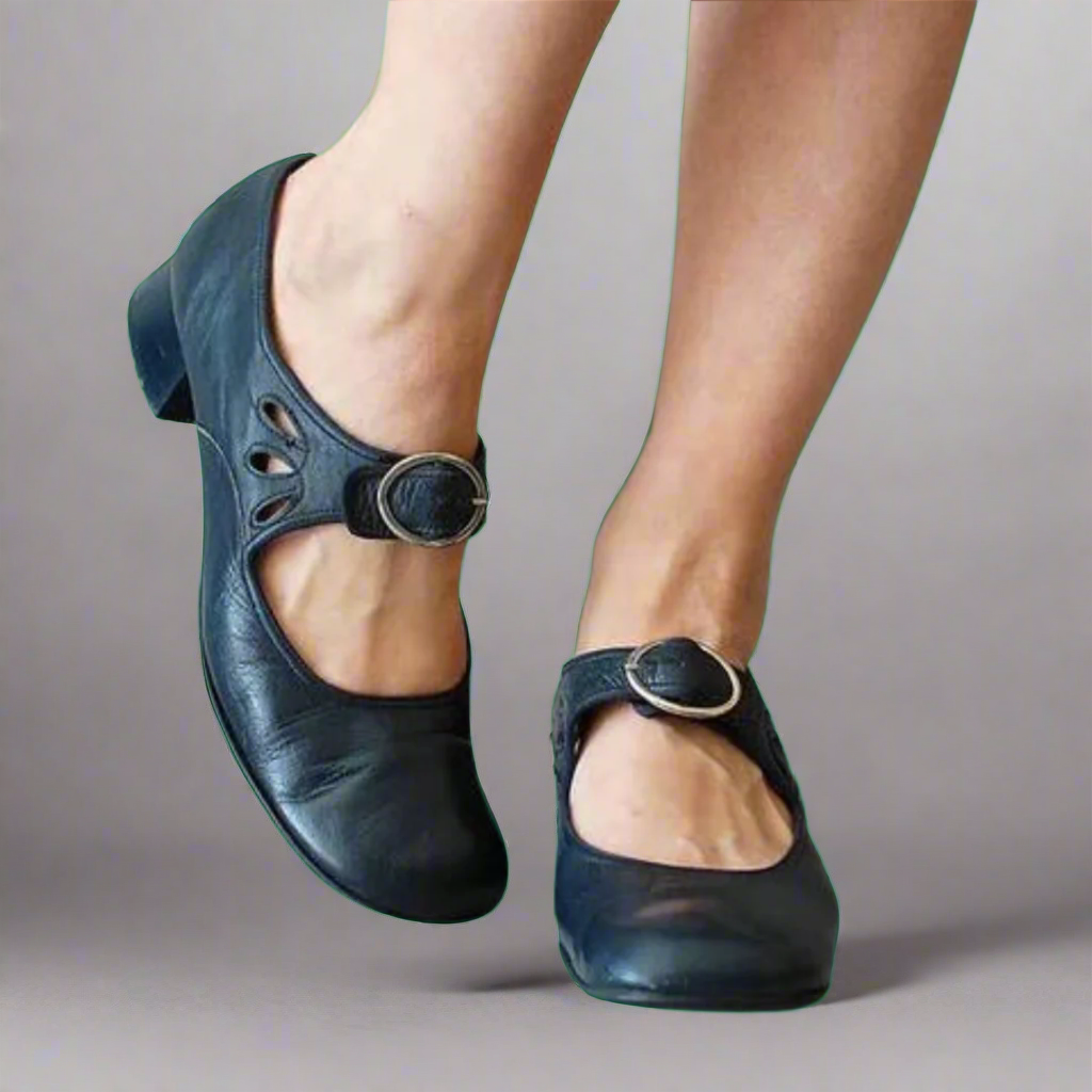 Denisa | Sandales Orthopédiques en Cuir avec Semelle Compensée Confortable