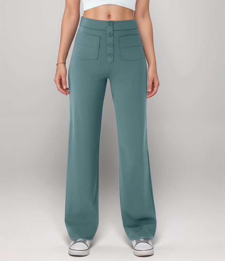 Elsa | Pantalons Élastiques Taille Haute