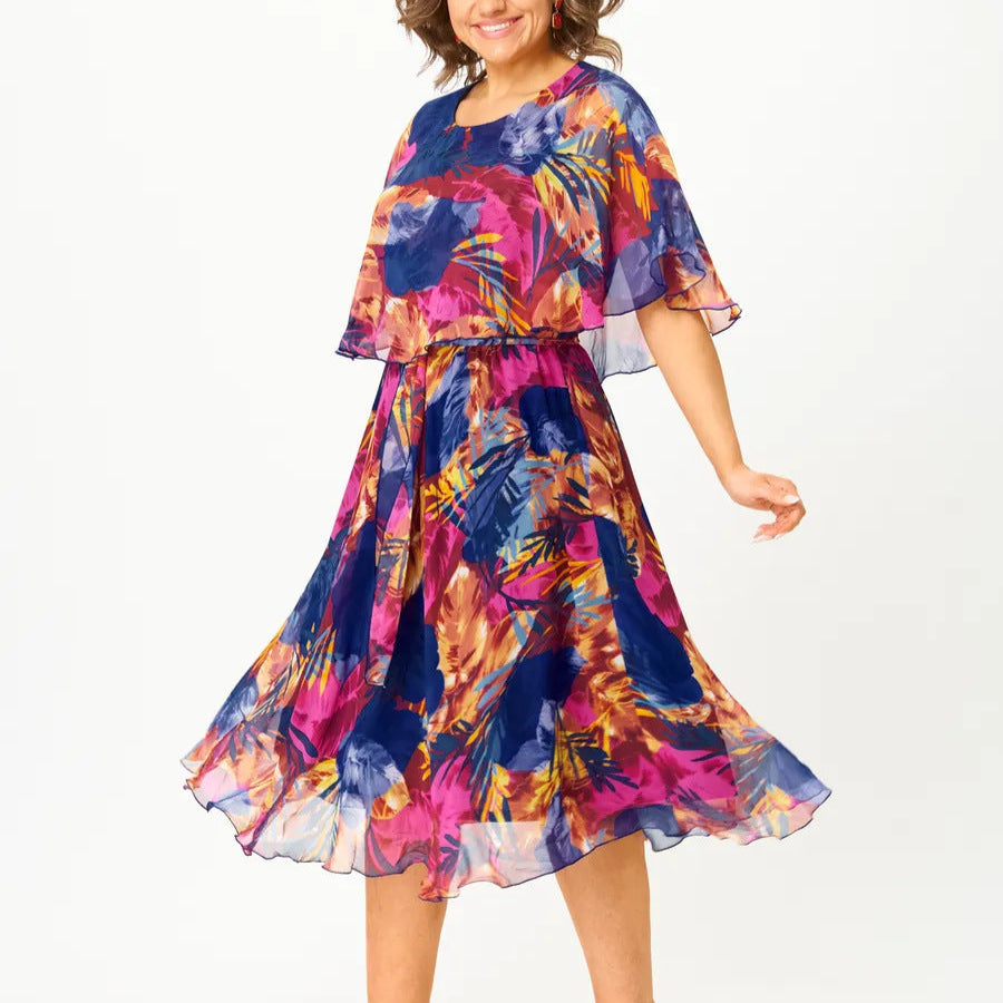 AYALA | Robe en Chiffon Confort Taille Plus