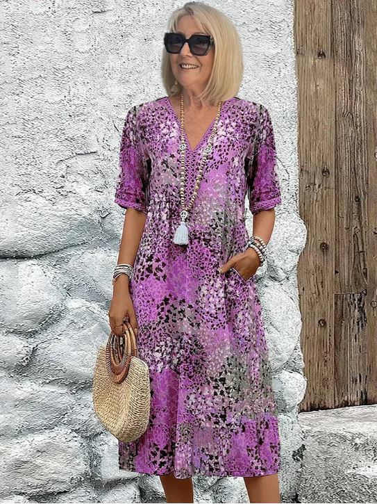 Harper | Colorful Midi Dress