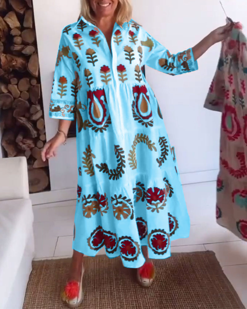 Alodia | Printed Floral Dress