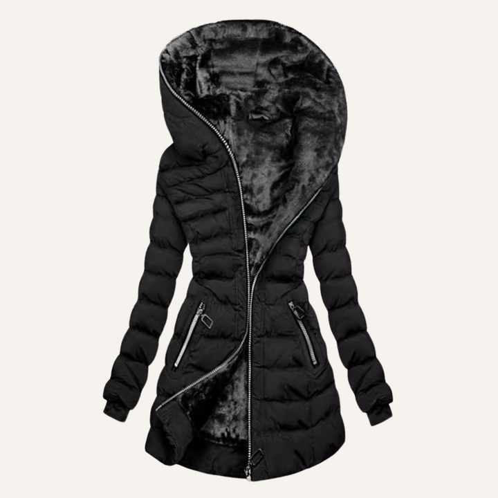 Gina | Duvet Jacket with Fur Lining