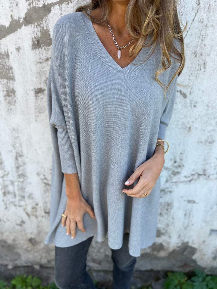Céline | Oversized V-Neck Sweater