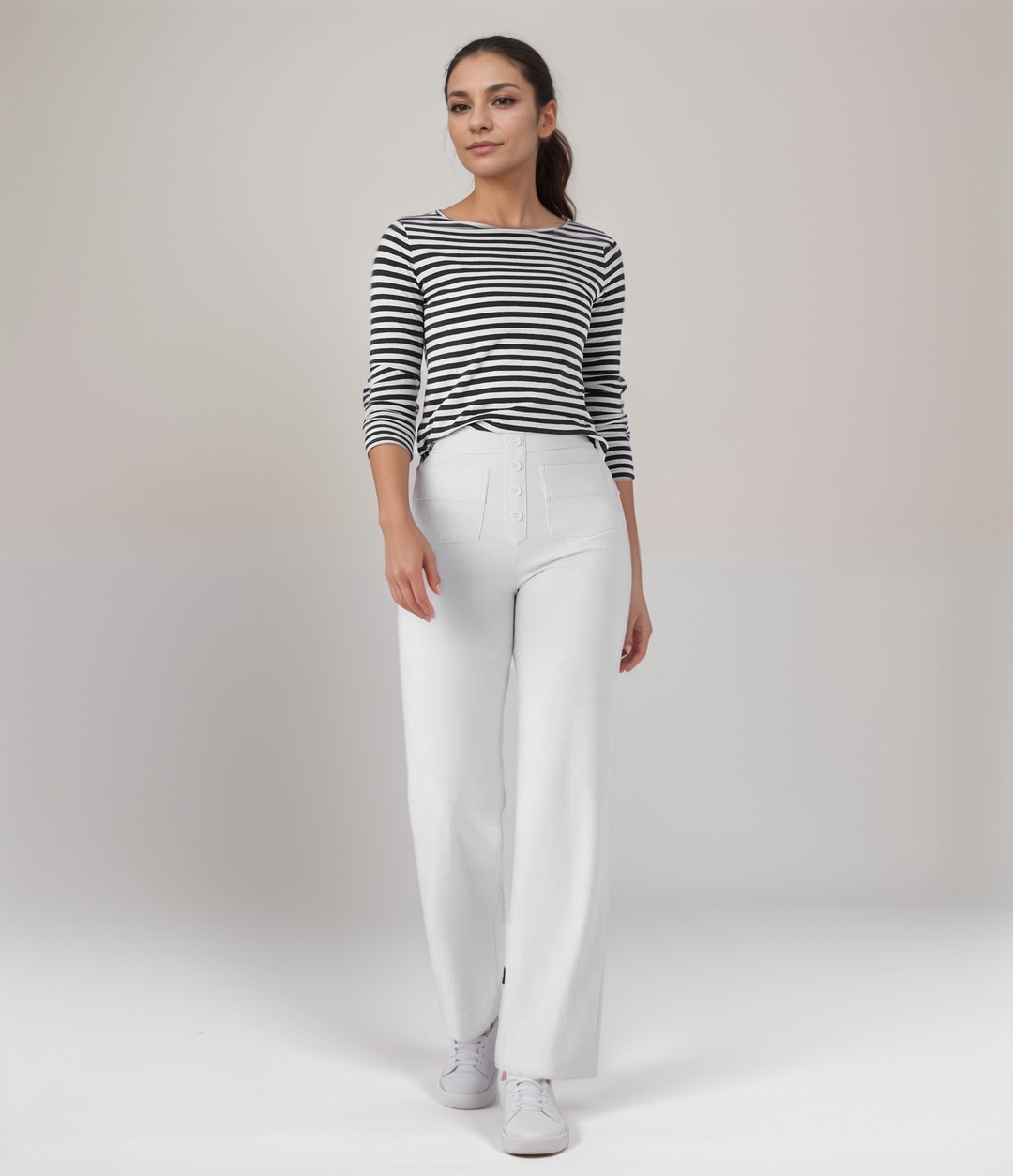 Elsa | Pantalons Élastiques Taille Haute