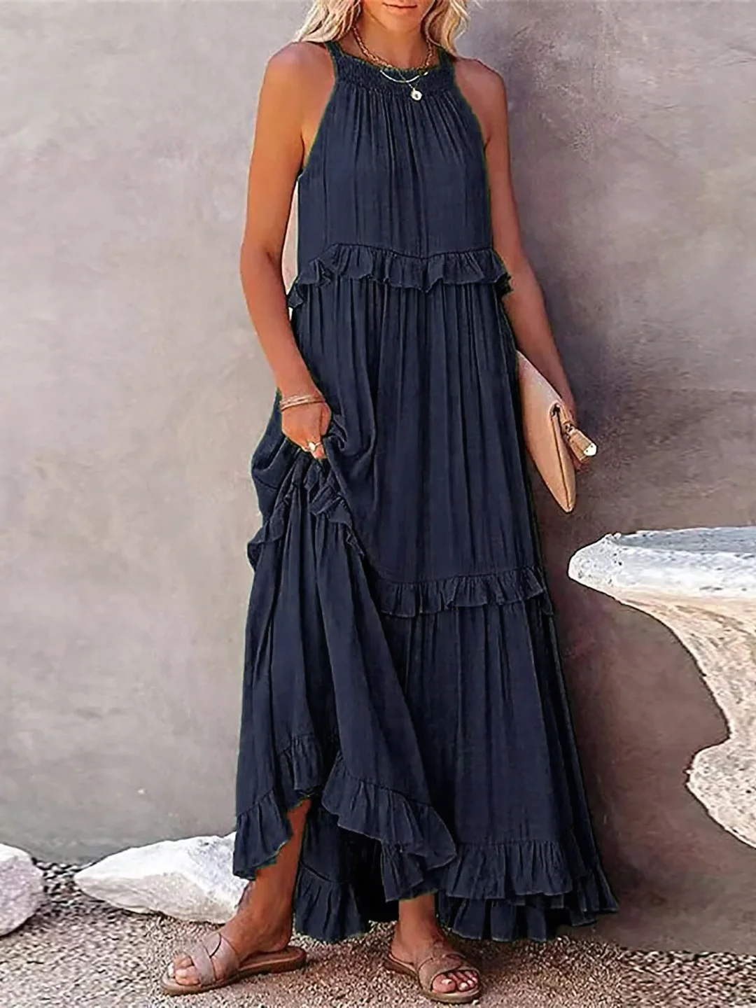 Elsie - Maxi Robe à Volants