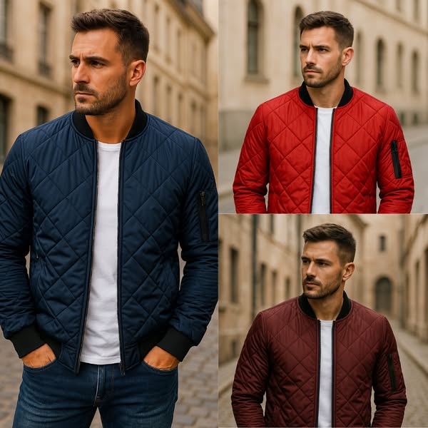 TOBE™ - Diamond Pattern Cotton Jacket
