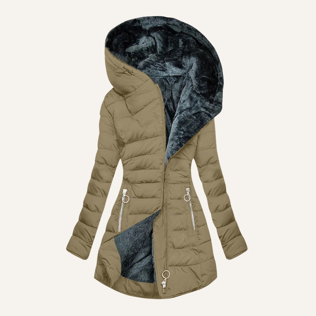 Gina | Duvet Jacket with Fur Lining