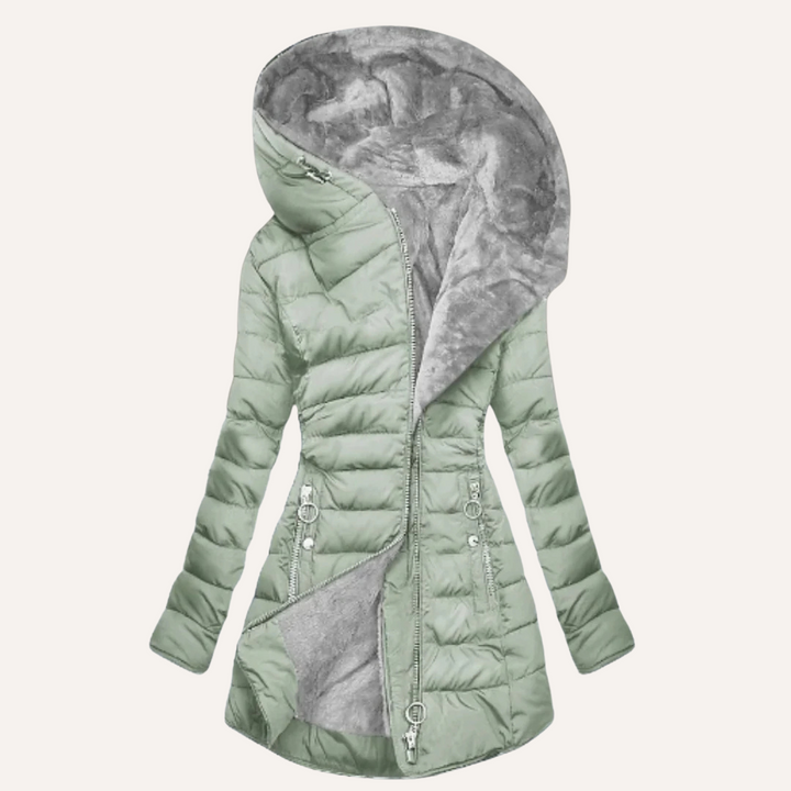 Gina | Duvet Jacket with Fur Lining