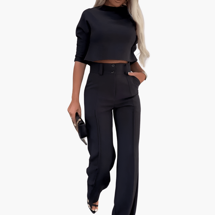 Cleo | Ensemble Élégant de Crop Top