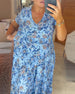 Floral Print V-Neck Dress