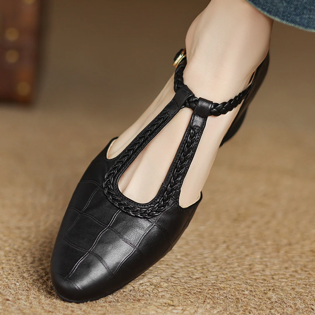 Enzo&Rosa™| Kepa Leather Mary Janes