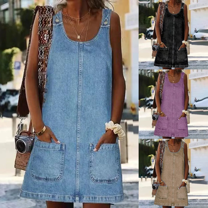 THEA | Sans Manches Mini Robe