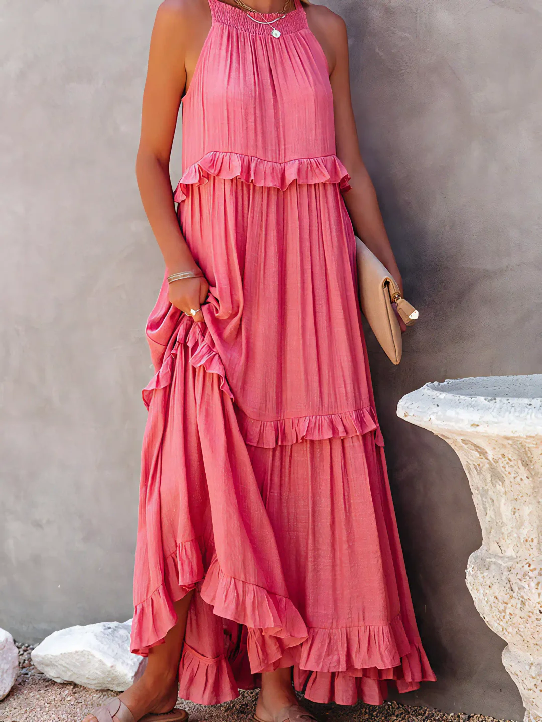 Elsie - Maxi Robe à Volants