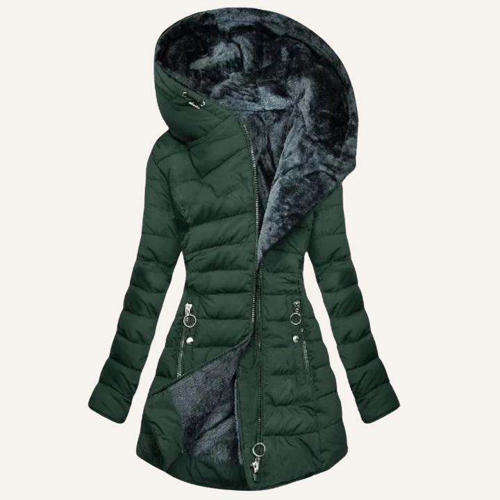 Gina | Duvet Jacket with Fur Lining