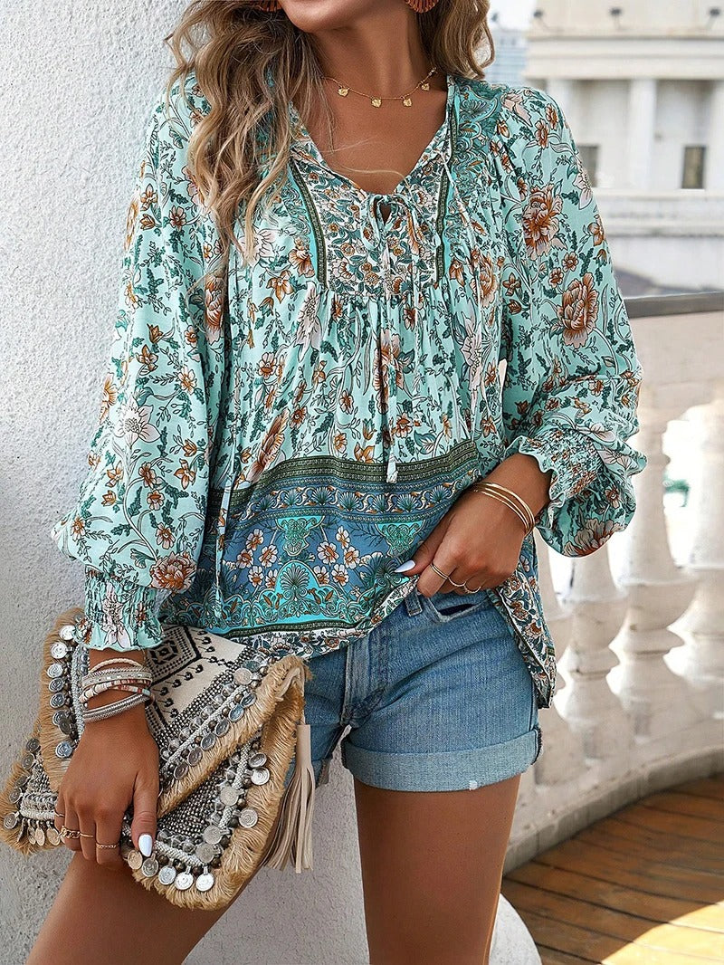 Helena | Summer Floral Blouse