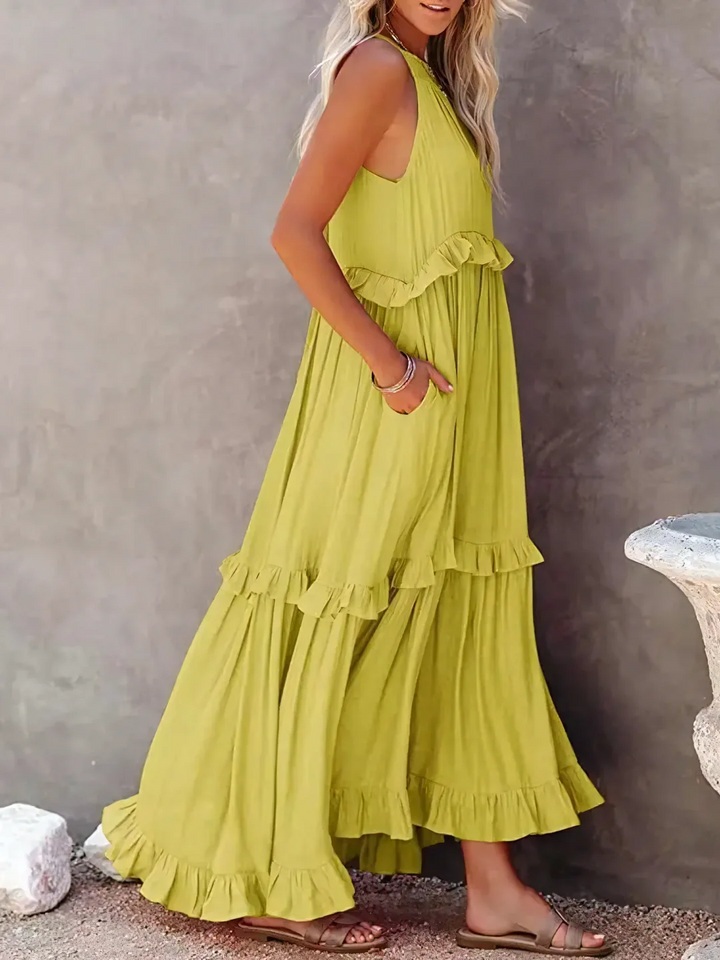 Elsie - Maxi Robe à Volants