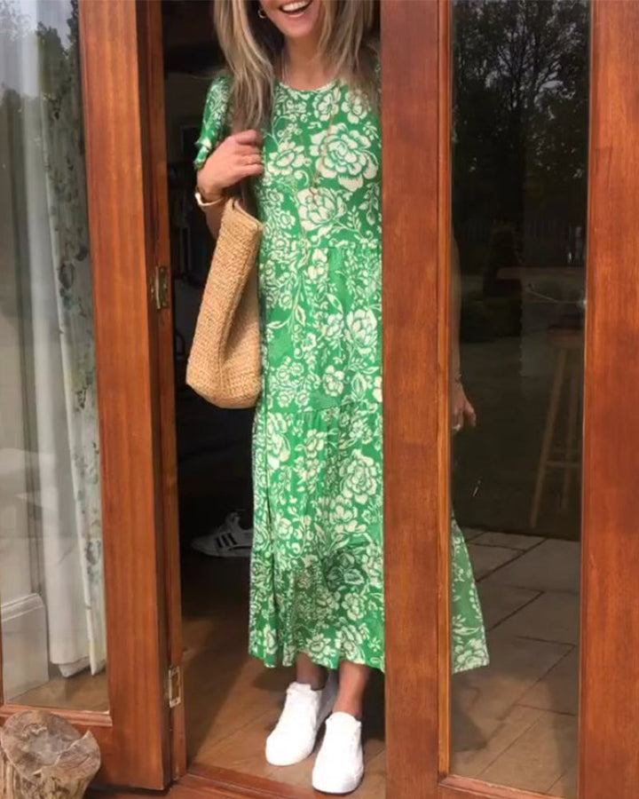 Isla - Short Sleeve Floral Dress