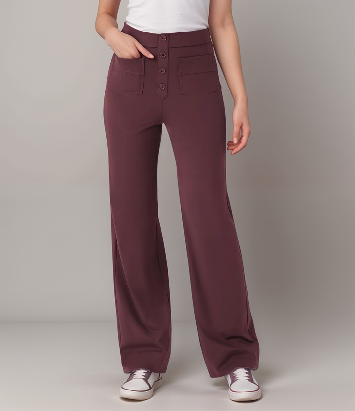 Elsa | Pantalons Élastiques Taille Haute