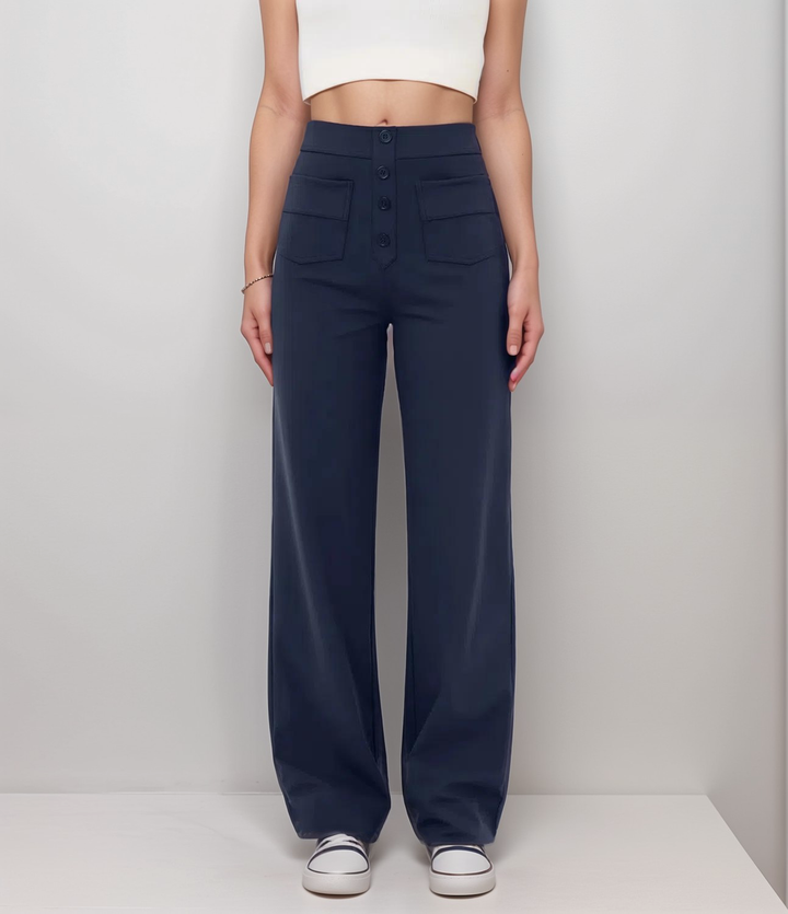 Elsa | Pantalons Élastiques Taille Haute