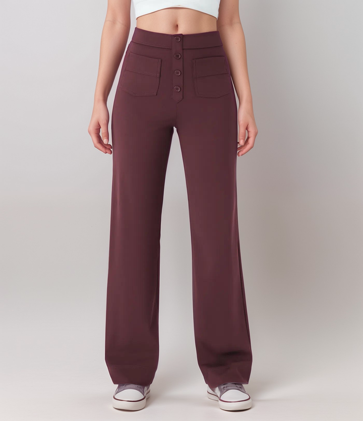 Elsa | Pantalons Élastiques Taille Haute