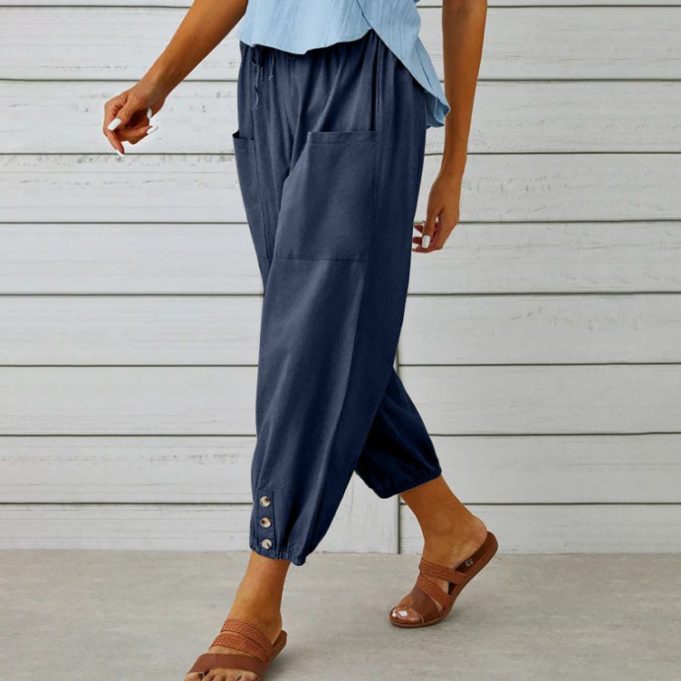 Dera | Cotton Linen Pants