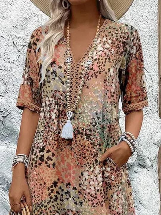 Harper | Colorful Midi Dress